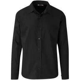 Mens Long Sleeve Kensington Shirt Black